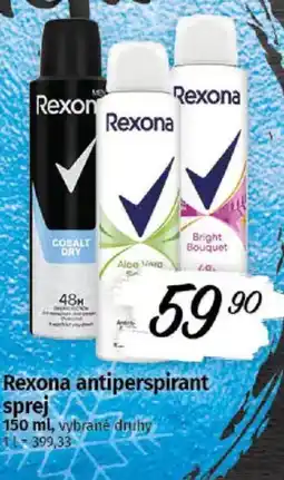 COOP TIP Rexona antiperspirant sprej nabídka