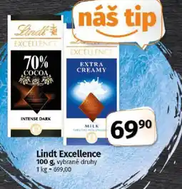 COOP TIP Lindt Excellence nabídka