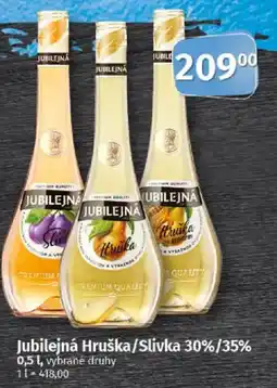 COOP TIP Jubilejná Hruška/Slivka 30%/35% nabídka