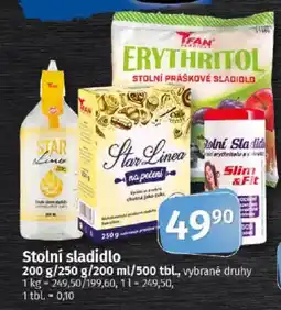 COOP TIP Stolní sladidlo nabídka