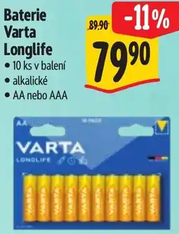 Albert Baterie Varta Longlife nabídka