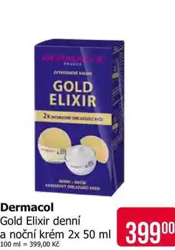 Teta Dermacol Gold Elixir denní a noční krém 2x 50 ml nabídka