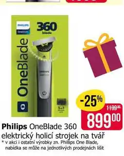 Teta Philips OneBlade 360 elektrický holicí strojek na tvář nabídka
