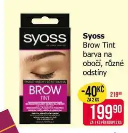 Teta Syoss Brow Tint barva na obočí, různé odstíny nabídka