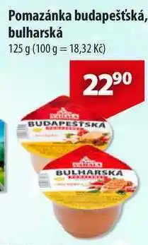 CBA Pomazánka budapešťská, bulharská, 125 g nabídka
