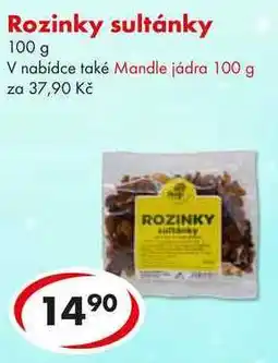 CBA Rozinky sultánky, 100 g nabídka