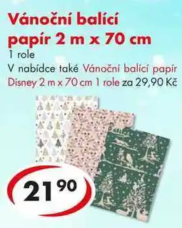CBA Vánoční balící papír 2 m x 70 cm nabídka