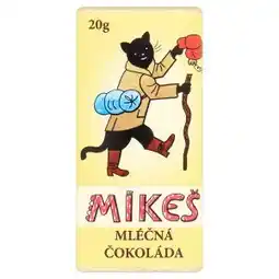 CBA WISSA MIKEŠ Mléčná čokoláda 20g nabídka