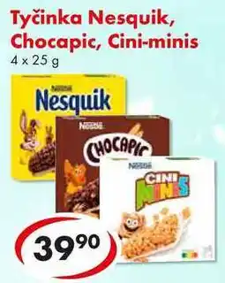 CBA Tyčinka Nesquik, Chocapic, Cini-minis, 4x 25 g nabídka