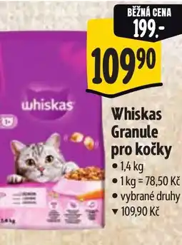 Albert Whiskas Granule pro kočky nabídka