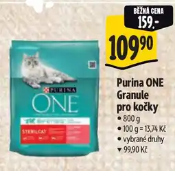 Albert Purina ONE Granule pro kočky nabídka