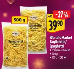 Albert World's Market Tagliatelle/ Spaghetti nabídka