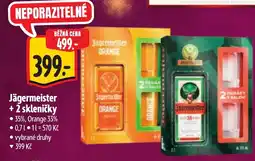 Albert Jägermeister + 2 skleničky nabídka