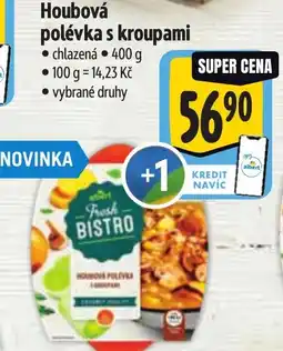 Albert Houbová polévka s kroupami nabídka