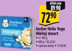 Albert Gerber Hello Yogo Mléčný dezert nabídka