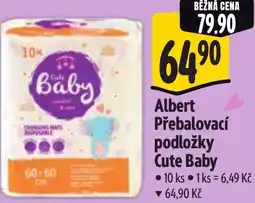 Albert Albert Přebalovací podložky Cute Baby nabídka
