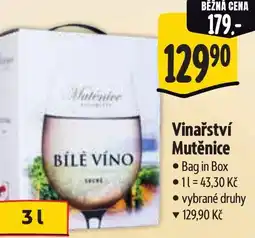 Albert Vinařství Mutěnice nabídka