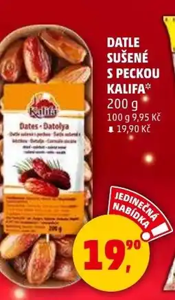Penny Market Datle sušené s peckou kalifa nabídka