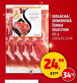 Penny Market Sedlácká/ venkovská šunka selection nabídka