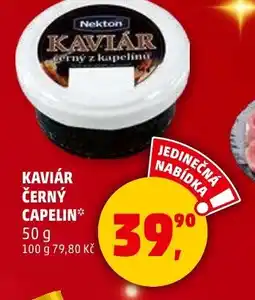 Penny Market Kaviár černý capelin nabídka
