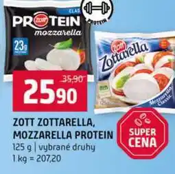 Terno ZOTT Zottarella MOZZARELLA PROTEIN 125 g vybrané druhy nabídka