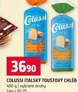 Terno COLUSSI ITALSKÝ TOUSTOVÝ CHLÉB 400 g vybrané druhy nabídka