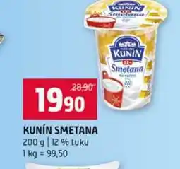 Terno KUNIN SMETANA 200 g 12 % tuku nabídka