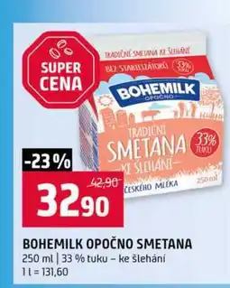 Terno BOHEMILK OPOČNO SMETANA 250 ml 33% tuku ke šlehání nabídka