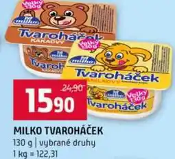 Terno MILKO TVAROHÁČEK 130 g vybrané druhy nabídka