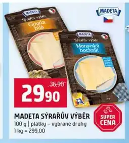 Terno MADETA SÝRAŘŮV VÝBĚR 100 g plátky vybrané druhy nabídka
