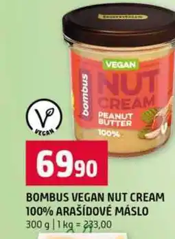 Terno BOMBUS VEGAN NUT CREAM 100% ARAŠÍDOVÉ MÁSLO 300 g nabídka