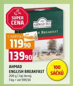 Terno AHMAD ENGLISH BREAKFAST SÁČKŮ 200 g čaj černý nabídka