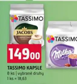 Terno TASSIMO KAPSLE 8 ks vybrané druhy nabídka