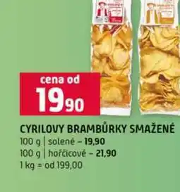 Terno CYRILOVY BRAMBŮRKY SMAŽENÉ 100 g solené nabídka