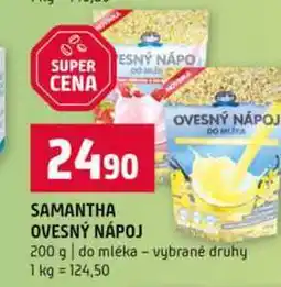 Terno SAMANTHA OVESNÝ NÁPOJ 200 g do mléka vybrané druhy nabídka
