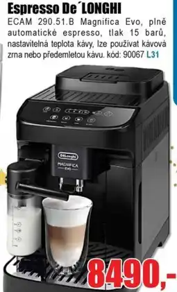 EVA Espresso De LONGHI nabídka