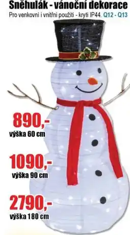 EVA Sněhulák - vánoční dekorace nabídka