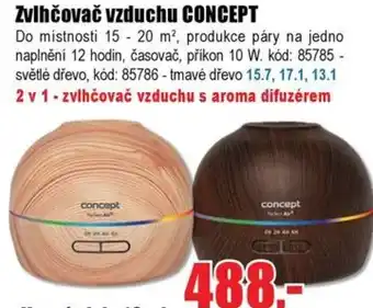 EVA Zvlhčovač vzduchu CONCEPT nabídka