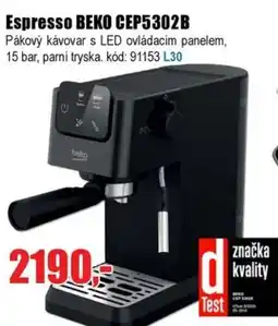 EVA Espresso BEKO CEP5302B nabídka
