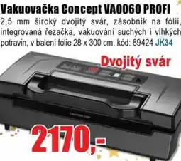 EVA Vakuovačka Concept VA0060 PROFI nabídka