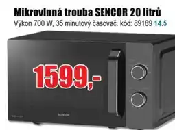 EVA Mikrovlnná trouba SENCOR 20 litrů nabídka