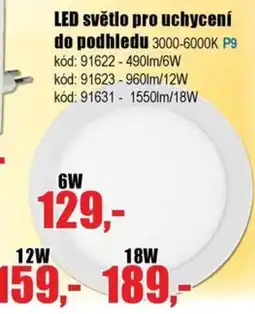 EVA LED světlo pro uchycení do podhledu nabídka