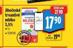 Albert Jihočeské trvanlivé mléko nabídka