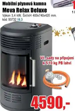 EVA Mobilní plynová kamna Meva Relax Deluxe nabídka