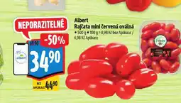 Albert Rajčata mini červená oválná nabídka