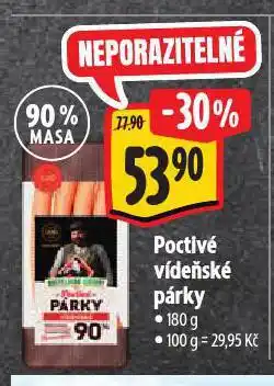 Albert Poctivé vídeňské párky nabídka