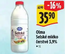 Albert Olma selské mléko nabídka
