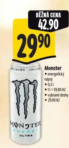 Albert Monster energy drink nabídka