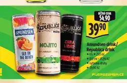 Albert Republica drink nabídka