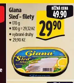 Albert Giana sleďové filety nabídka